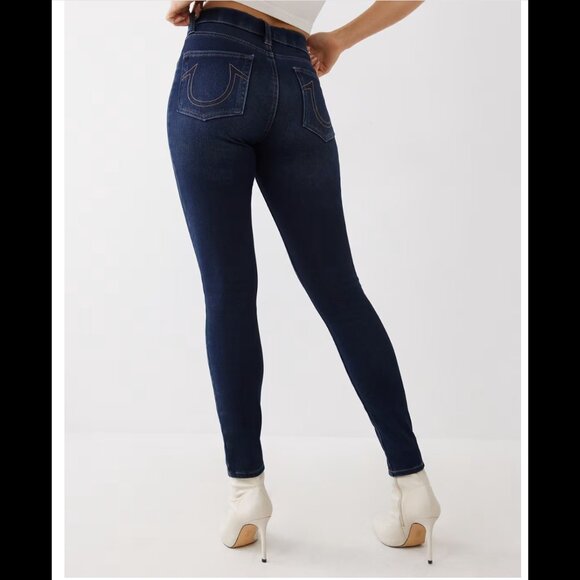 True Religion Dark Wash Pull-on Jeggings (XS) - Picture 1 of 15